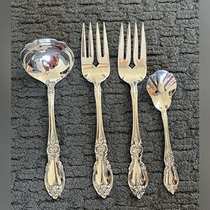Oneida Silver Louisiana Stainless Serving Utensils (4) Community Stainless